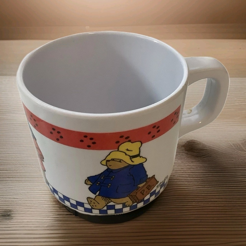 Paddington Bear‎ Childs 3" White Melamine Plastic Cup Eden Taiwan Made